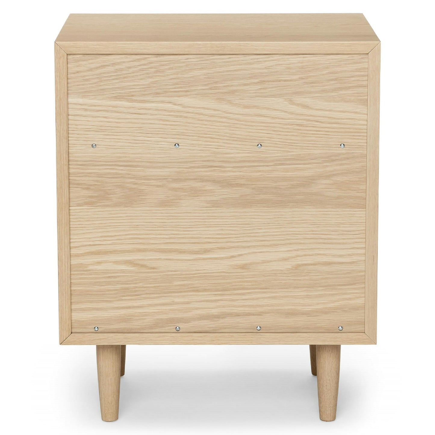 Lenia White Oak 2-Drawer Nightstand