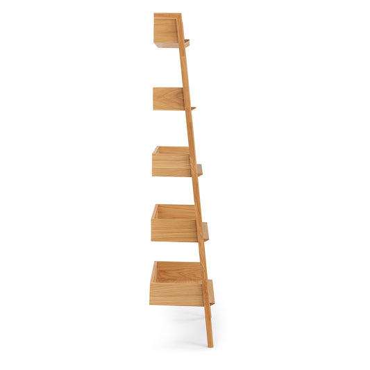 Fantol Warm Oak Narrow Bookcase