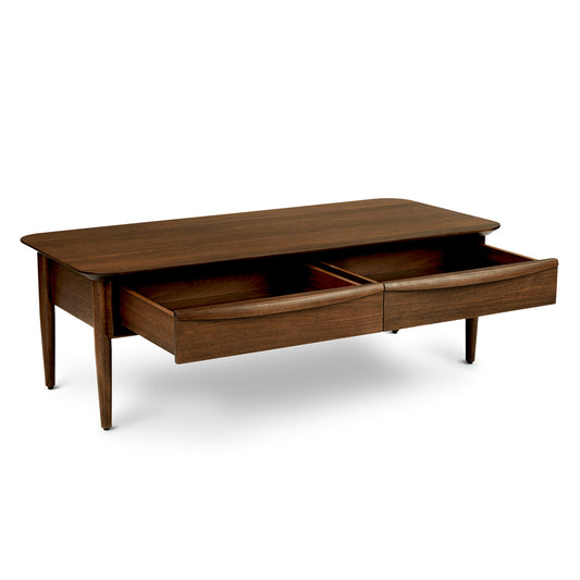 Lenia Walnut Storage Coffee Table