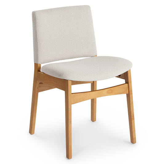 Nosh Ratine Ivory Oak Dining Chair