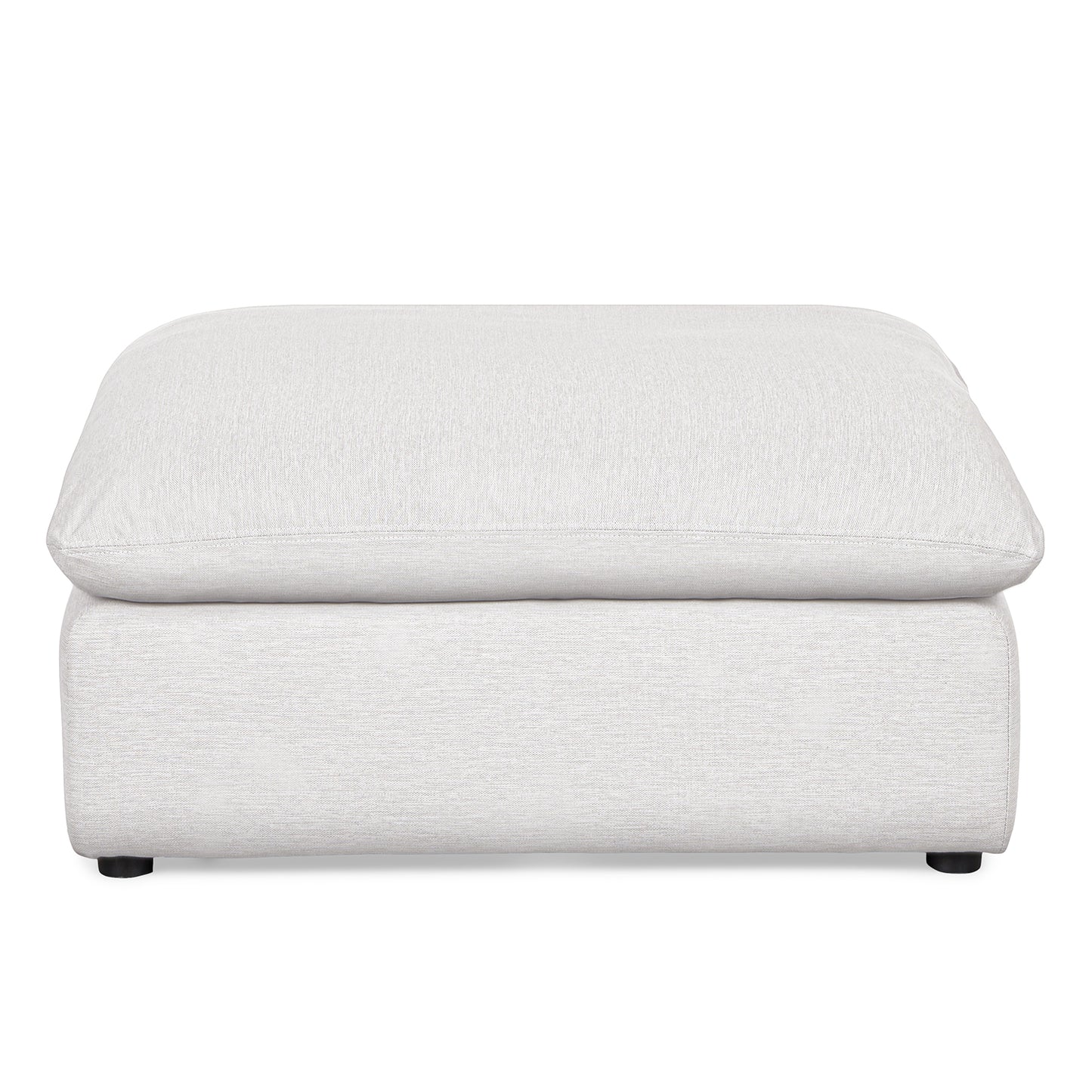 Leigh 41" Ottoman - Silver Ivory