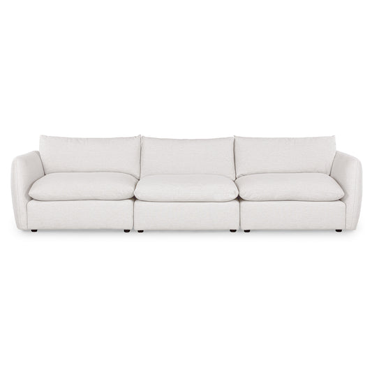 Leigh 132" Modular Sofa - Silver Ivory