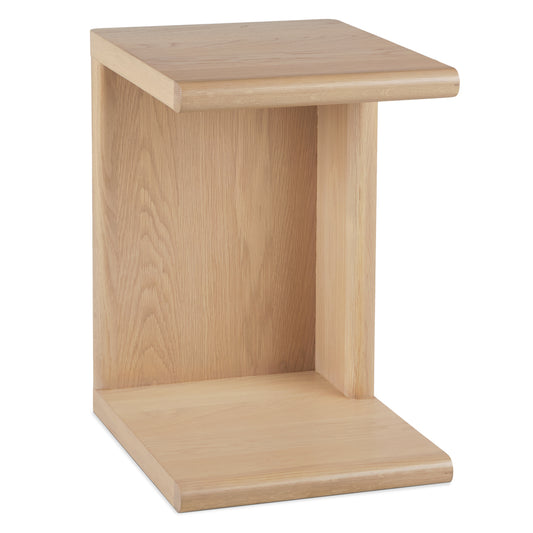 Torme White Oak C Side Table