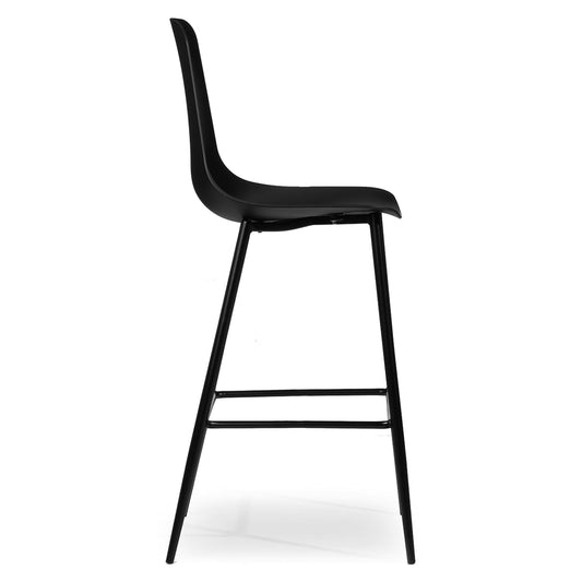 Svelti Pure Black Bar Stool