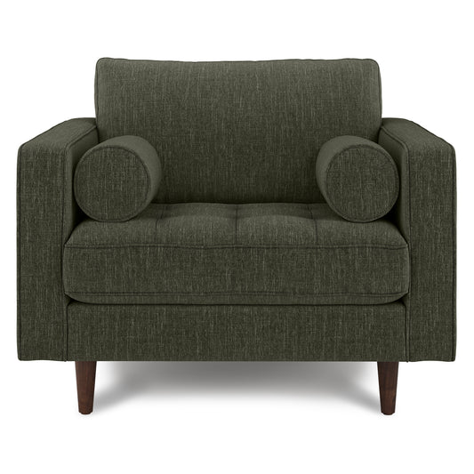 Sven 42" Tufted Lounge Chair - Fir Green