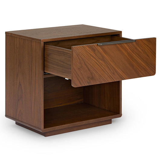 Nera Walnut 1-Drawer Nightstand