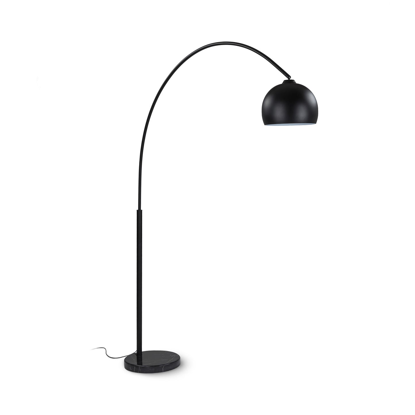 Crescent Black Floor Lamp