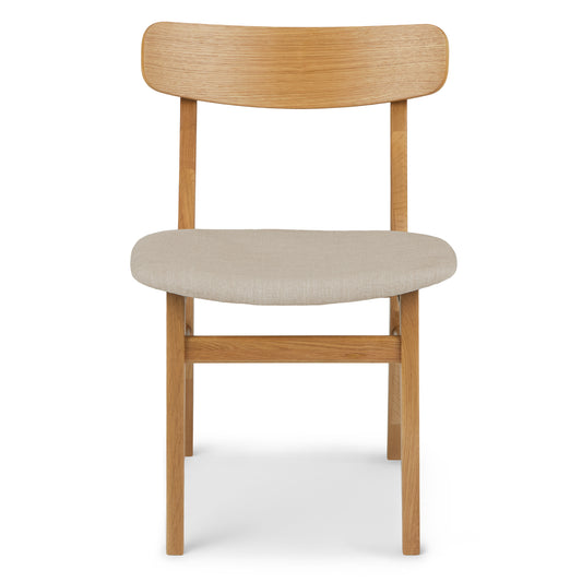 Ecole Welsh Taupe Oak Dining Chair