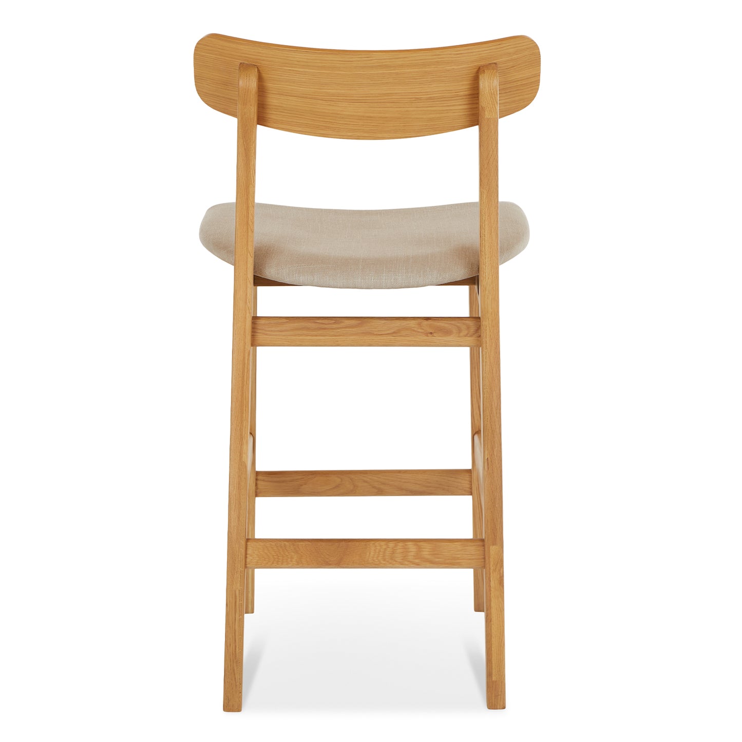 Ecole Welsh Taupe Oak Counter Stool