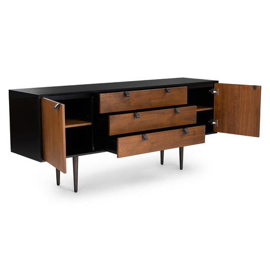 Envelo Black / Walnut Sideboard