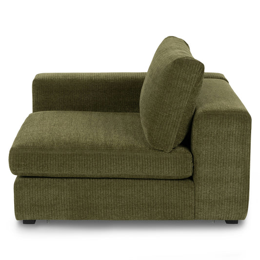 Beta 49" Left Arm Chair Module - Cypress Green