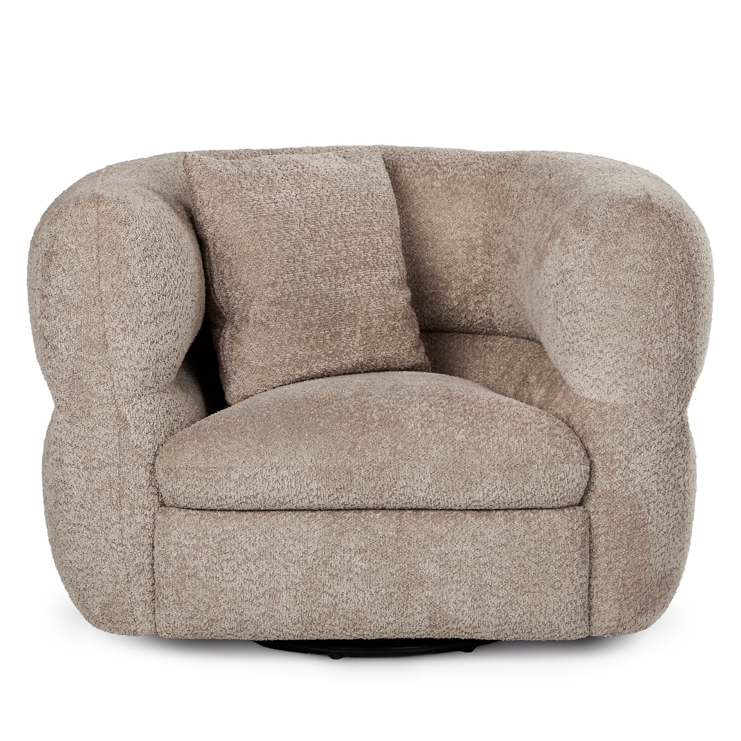 Quinn 40.5" Swivel Lounge Chair - Nouna Mushroom