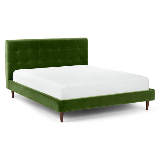 Sven Grass Green Queen Bed