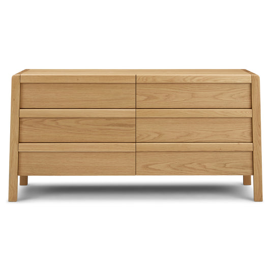 Dalsa Natural Oak 6-Drawer Double Dresser