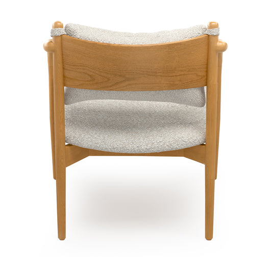 Lento 25" Lounge Chair - Ivory Bouclé