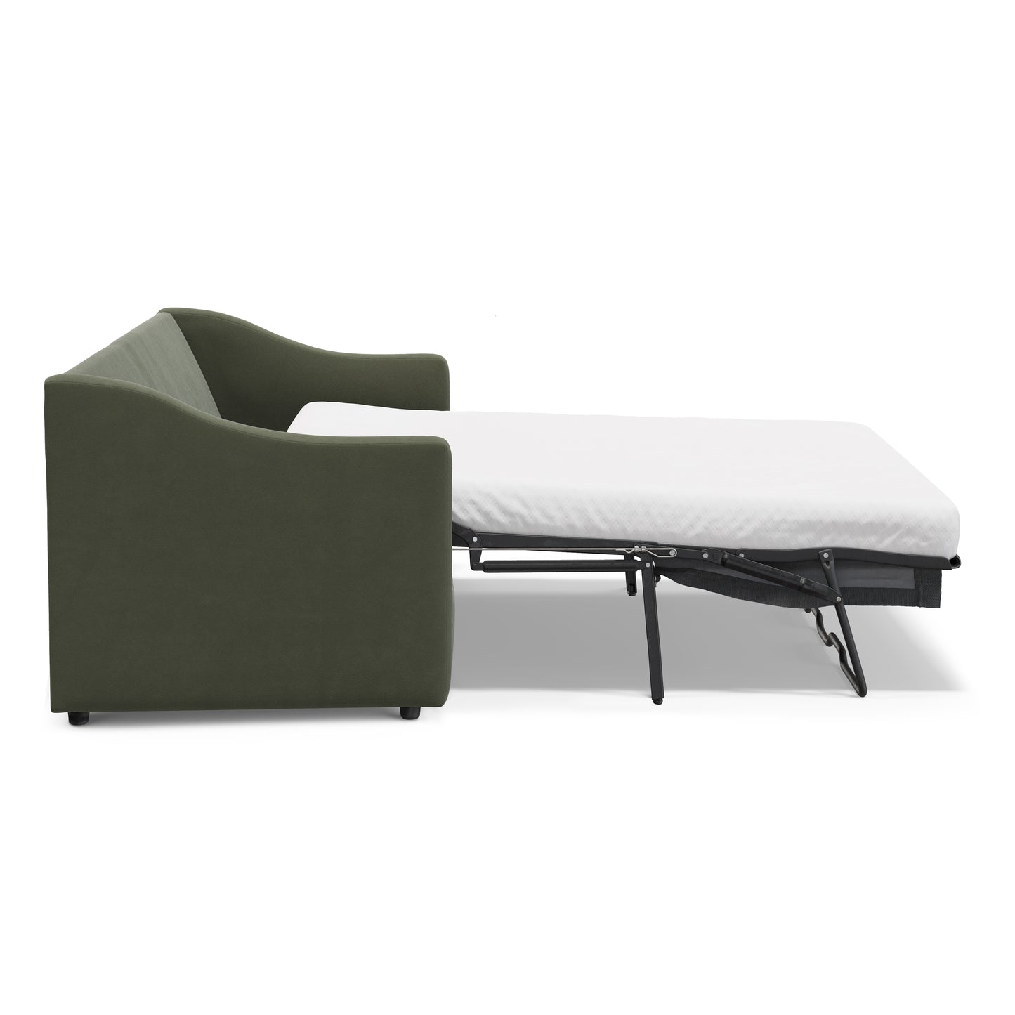 Landry 84.5" Velvet Sofa Bed - Hale Fir Green