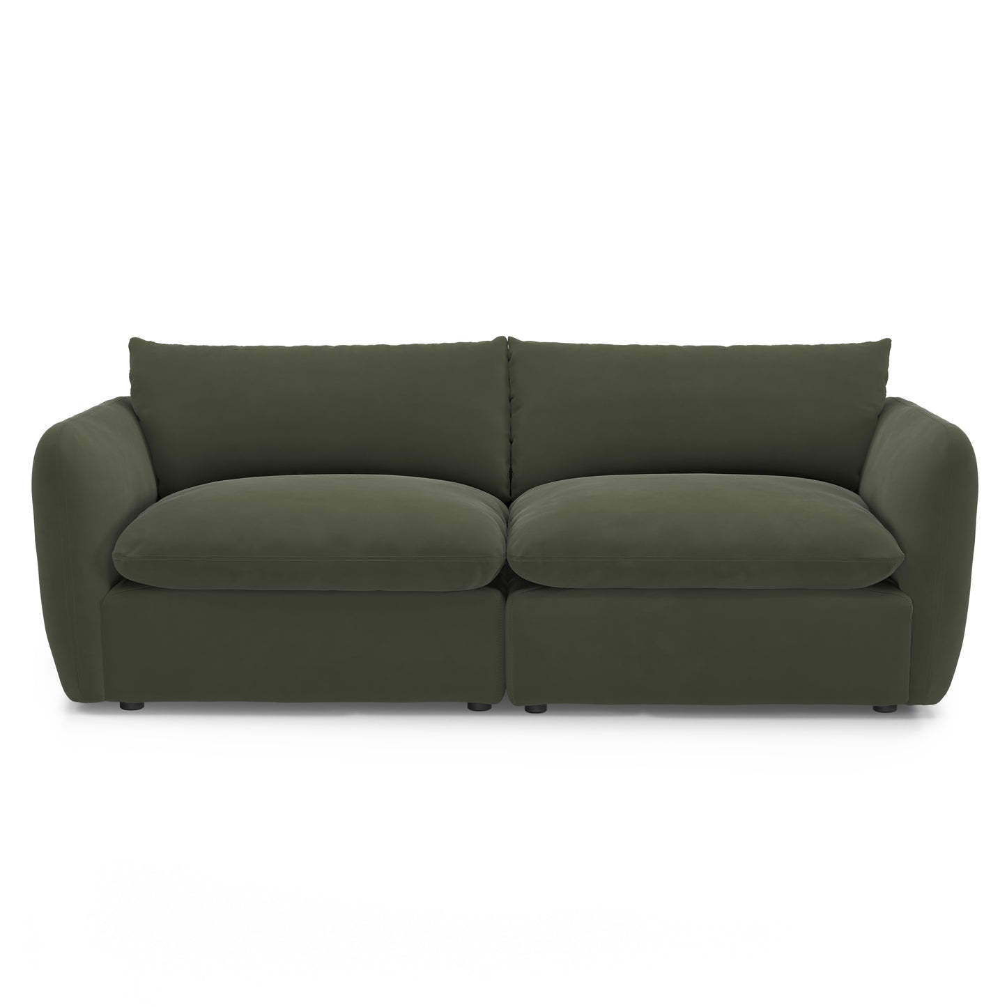 Leigh 92" Modular Sofa - Hale Fir Green