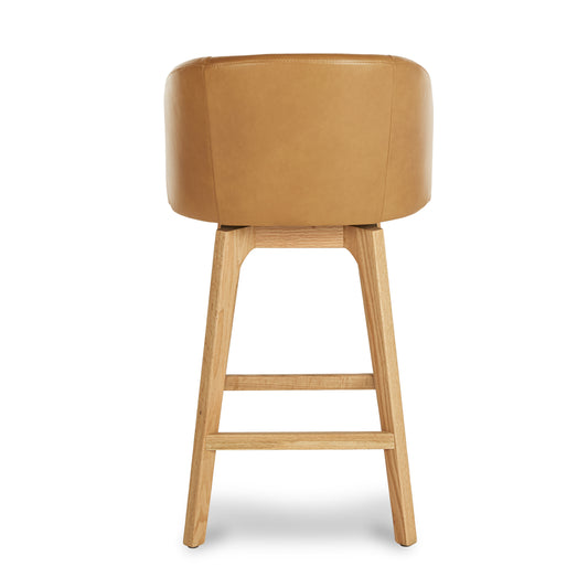 Alta Taos Tan Light Oak Swivel Counter Stool