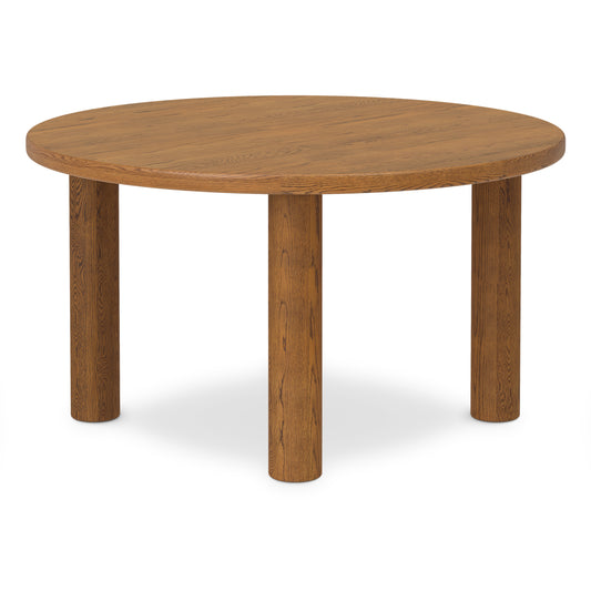 Muhly Smoked Oak Round Dining Table