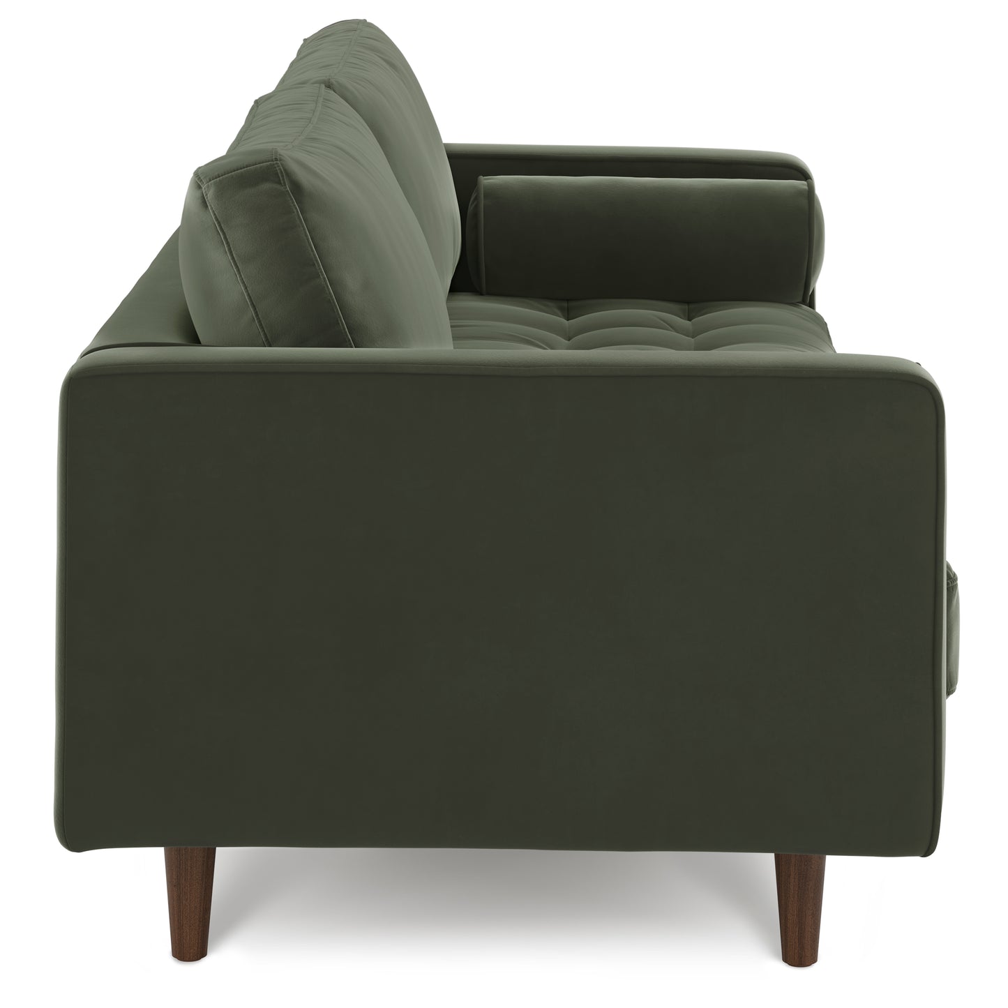 Sven 88" Tufted Velvet Sofa - Plush Pacific Green