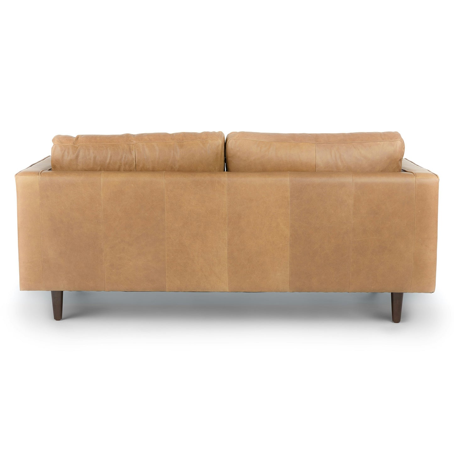 Sven 72" Tufted Leather Loveseat - Charme Tan