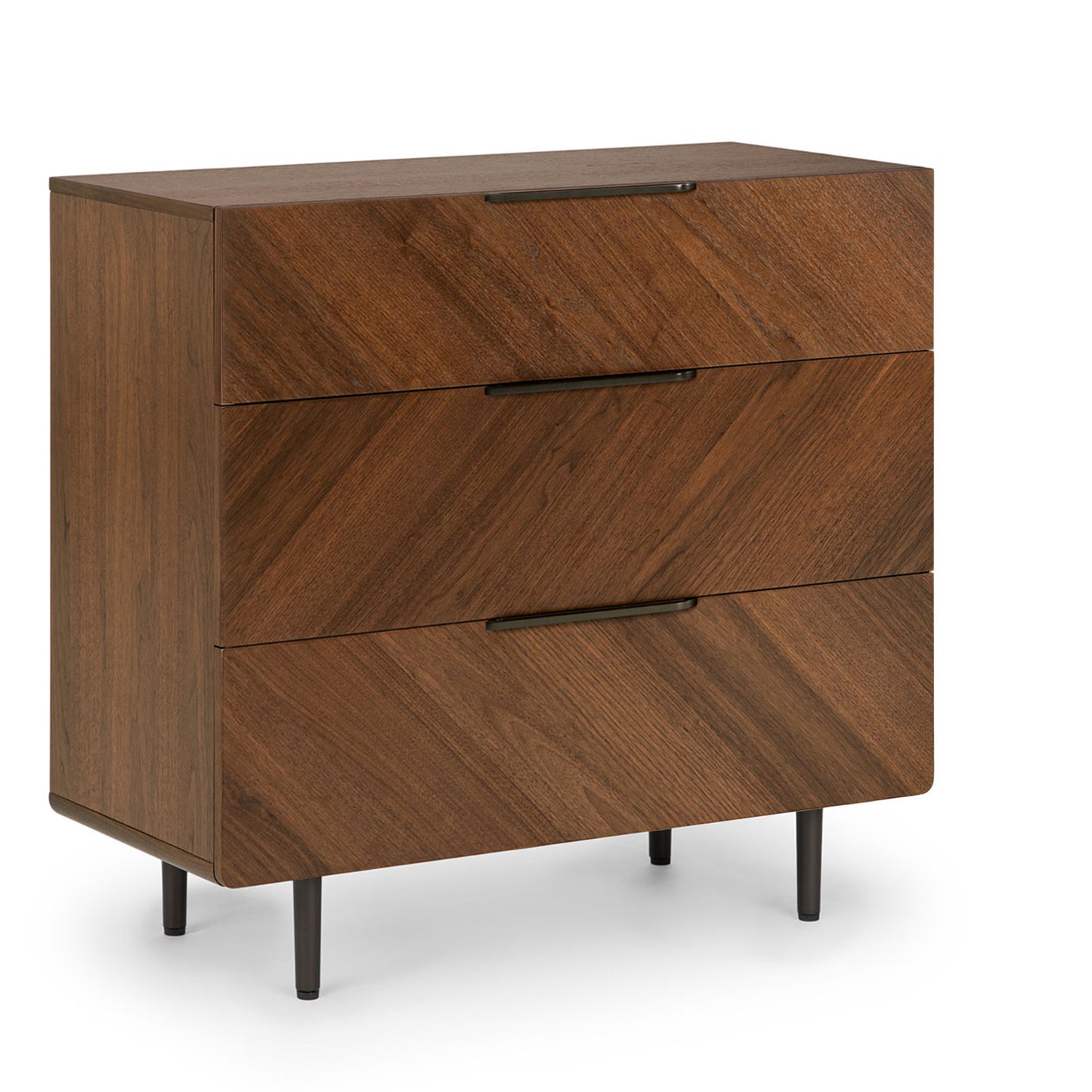 Nera Walnut 3-Drawer Chest