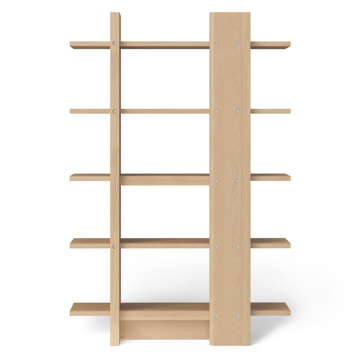 Torme White Oak Open Bookcase