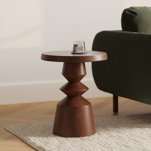 Gambit Walnut Side Table