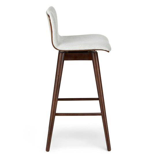 Sede Mist Gray Walnut Swivel Bar Stool