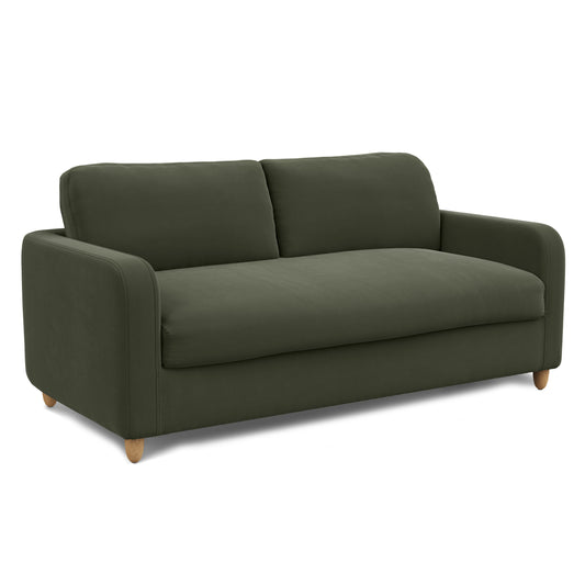 Vati 80" Velvet Storage Sofa - Hale Fir Green