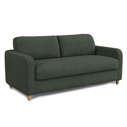 Vati 80" Storage Sofa - Green Wool Bouclé