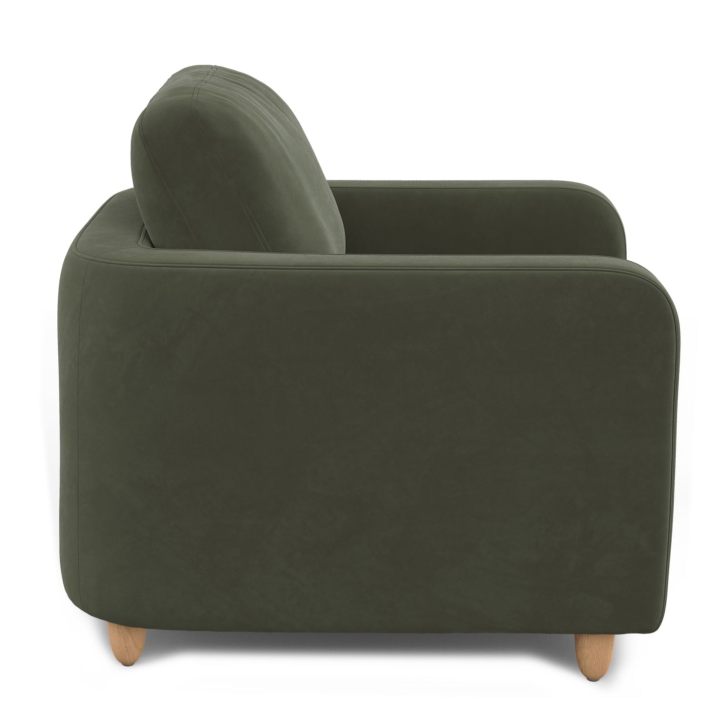 Vati 37" Velvet Lounge Chair - Hale Fir Green