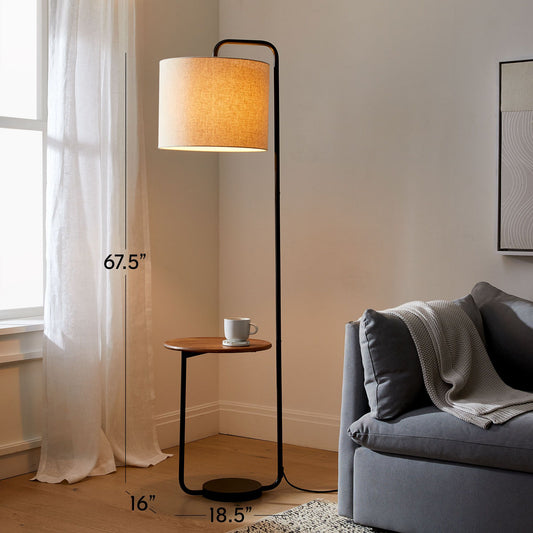 Industrial Shelf Floor Lamp (68")