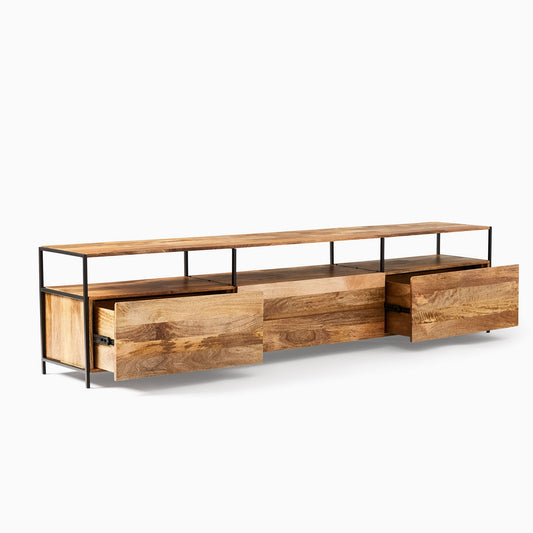 Industrial Storage Media Console (80"–96")