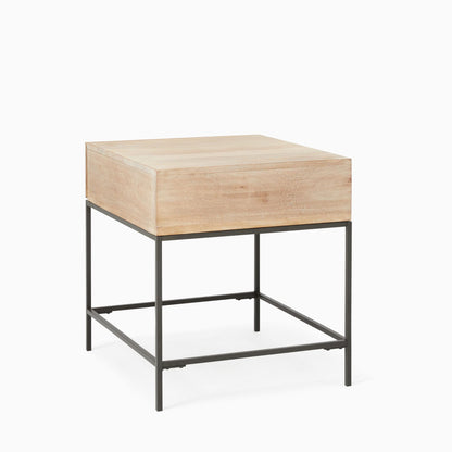 Industrial Storage Side Table (20")