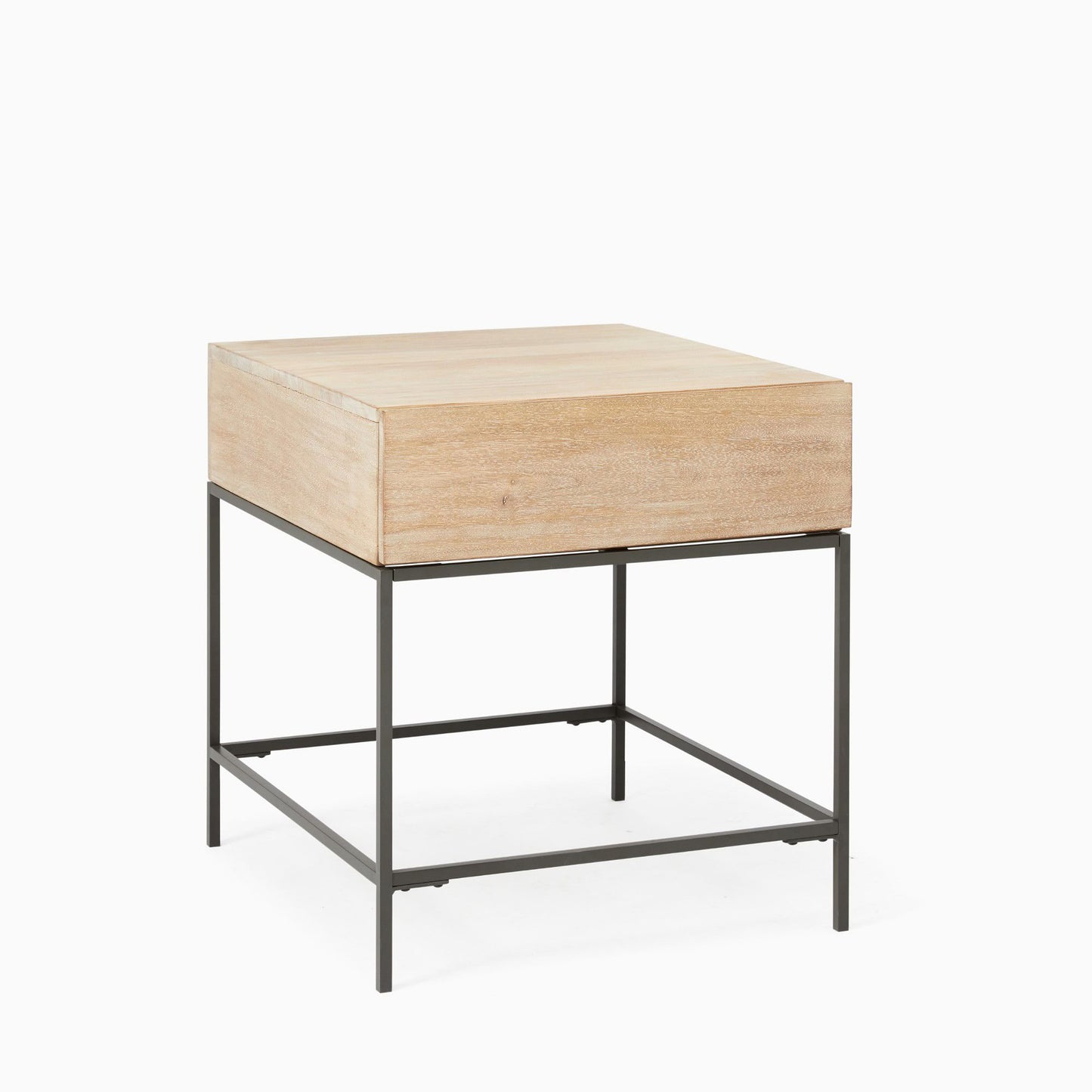 Industrial Storage Side Table (20")