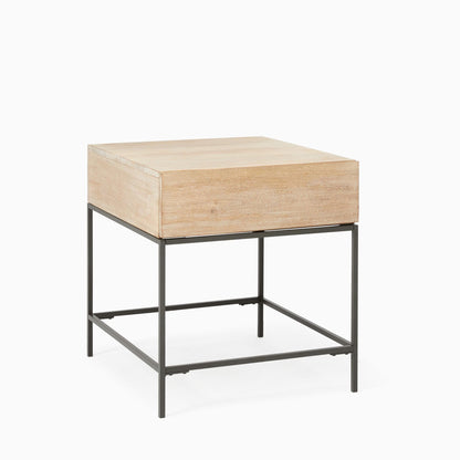 Industrial Storage Side Table (20")