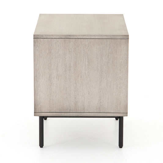 Iron & Acacia 2-Drawer Nightstand (24")