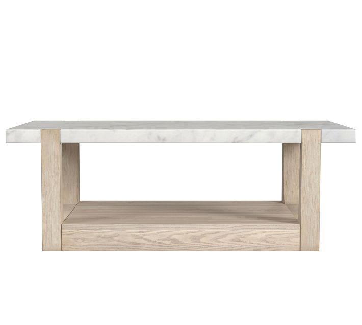 Jack Rectangular Marble Coffee Table (50")