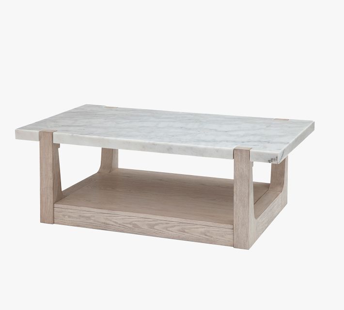 Jack Rectangular Marble Coffee Table (50")