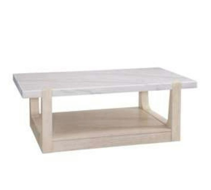 Jack Rectangular Marble Coffee Table (50")