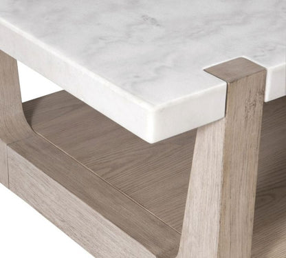 Jack Rectangular Marble Coffee Table (50")