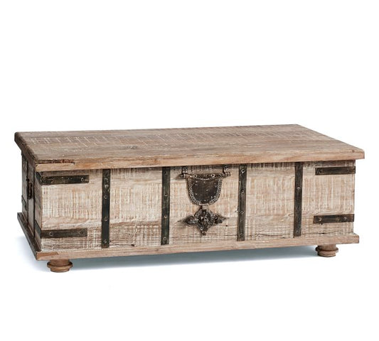 Kaplan Rectangular Reclaimed Wood Lift-Top Coffee Table (36")