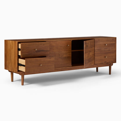 Keira Solid Wood Media Console (80")