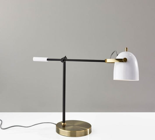 Kenneth Metal Usb Task Table Lamp (29")