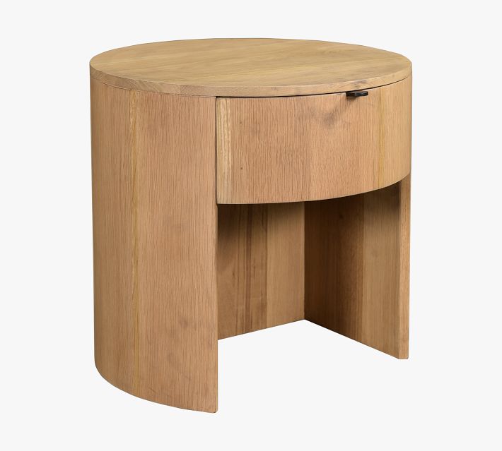 Klint 1-Drawer Round Nightstand (19")