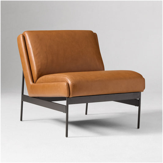 Lacon Leather Slipper Chair