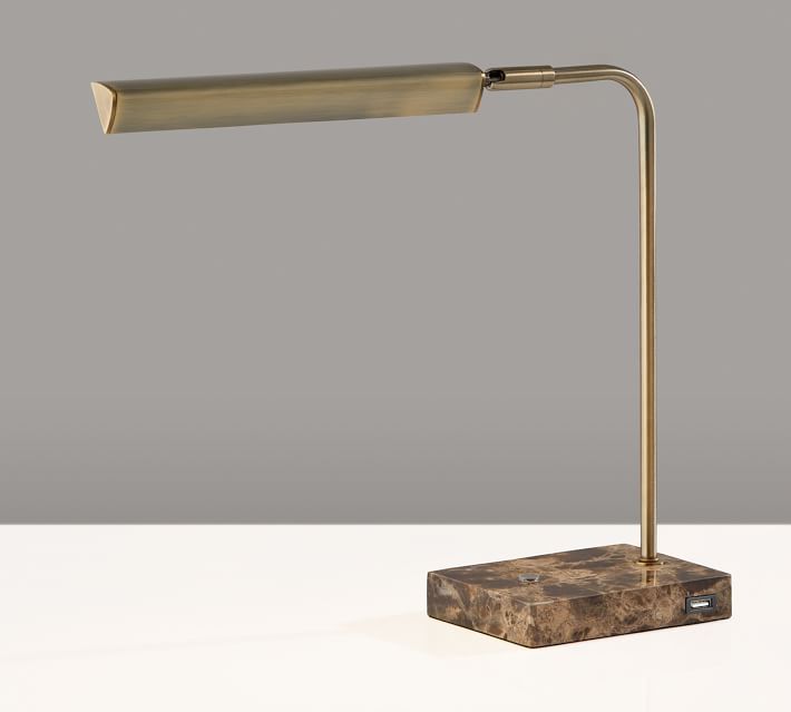 Lakeview Marble Led Table Lamp (15")