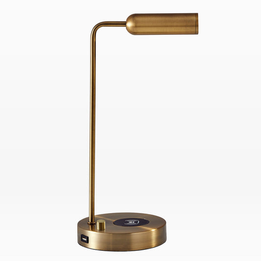 Linear Metal Led Wireless Charging & Usb Task Lamp