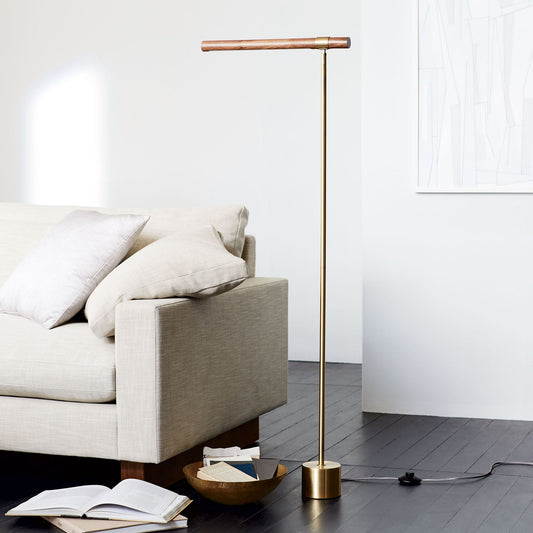 Linear Wood Led Floor Lamp (52")